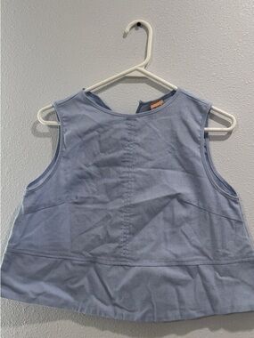 Forever 21 Light Blue Sleeveless Crop Top